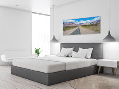 Modern Glass Picture – Available in 5 different sizes – Nature Series 01C: Mountain highway in Chile