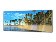 Glass Print Wall Art – Image on Glass 125 x 50 cm (? 50” x 20”) ; Beach 12
