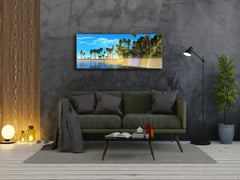 Glass Print Wall Art – Image on Glass 125 x 50 cm (? 50” x 20”) ; Beach 12