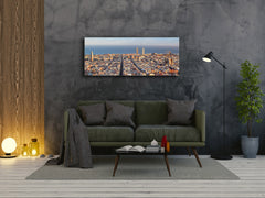 Glass Print Wall Art – Image on Glass 125 x 50 cm (? 50” x 20”) ; Barcelona
