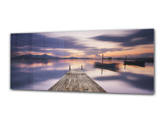 Glass Print Wall Art – Image on Glass 125 x 50 cm (? 50” x 20”) ; Pier 2
