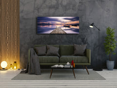 Glass Print Wall Art – Image on Glass 125 x 50 cm (? 50” x 20”) ; Pier 2