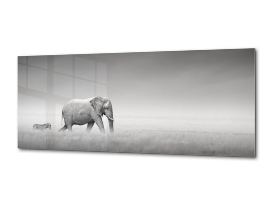 Wandbild aus Glas – erhältlich in 5 verschiedenen Größen – Tiere Serie 02: Afrikanische Tiere