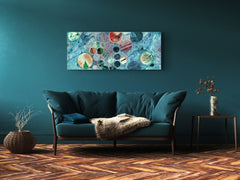 Wall Art Glass Print Canvas Picture – Available in 5 different sizes – Miscellanous Series 05: Abstract expressionism