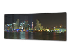 Glass Print Wall Art – Image on Glass 125 x 50 cm (? 50” x 20”) ; City 37