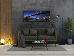 Glass Print Wall Art – Image on Glass 125 x 50 cm (? 50” x 20”) ; Bridge 20