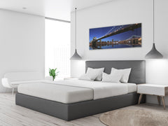Glass Print Wall Art – Image on Glass 125 x 50 cm (? 50” x 20”) ; Bridge 20