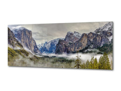 Glass Print Wall Art – Available in 5 different sizes – Nature Series 01A: Mountains of California