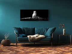 Wall Art Glass Print Picture – Available in 5 different sizes – Animals Series 02 Polar fox