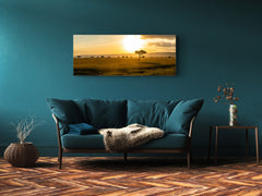 Modern Glass Picture – Available in 5 different sizes – Nature Series 01C – Nature Series 01C: Savanna