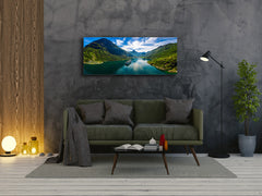 Glass Print Wall Art – Available in 5 different sizes – Nature Series 01A: The fjord in Norway