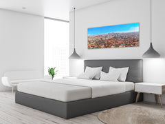 Beautiful Quality Glass Print Picture – Available in 5 different sizes – Cities Series 04: Colorful landscape of Ankara
