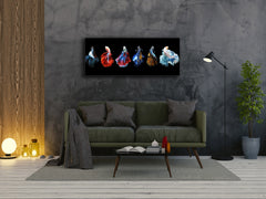 Wall Art Glass Print Picture – Available in 5 different sizes – Animals Series 02: Colorful fish