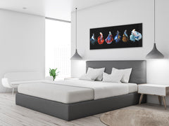 Wall Art Glass Print Picture – Available in 5 different sizes – Animals Series 02: Colorful fish