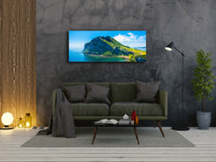 Graphic Art Print on Glass – Available in 5 different sizes – Nature Series 01B: Jeju Island in South Korea