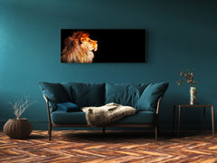 Wall Art Glass Print Picture – Available in 5 different sizes – Animals Series 02: African lion