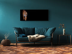 Wall Art Glass Print Picture – Available in 5 different sizes – Animals Series 02: Tiger walking