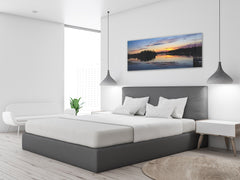 Glass Picture Toughened Wall Art – Available in 5 different sizes – Nature Series 01D: Reflections on a calm lake