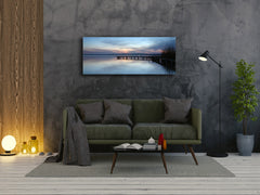 Glass Print Wall Art – Image on Glass 125 x 50 cm (? 50” x 20”) ; Pier 18
