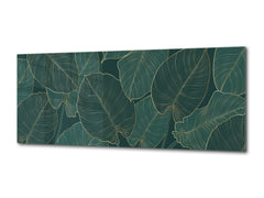 Glass Wall Art – Available in 5 different sizes – Flowers and leaves Series 03: Monstera deliciosa