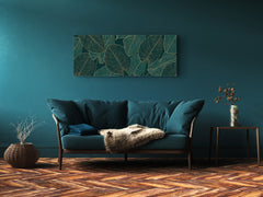 Glass Wall Art – Available in 5 different sizes – Flowers and leaves Series 03: Monstera deliciosa