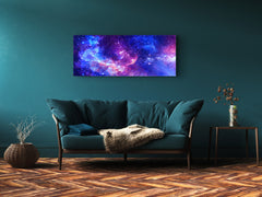 Wall Art Glass Print Canvas Picture – Available in 5 different sizes – Miscellanous Series 05: Stunning Galaxy