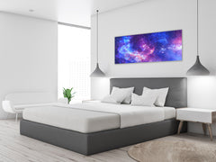 Wall Art Glass Print Canvas Picture – Available in 5 different sizes – Miscellanous Series 05: Stunning Galaxy