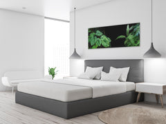 Glass Wall Art – Available in 5 different sizes – Flowers and leaves Series 03: Tropical plants leaves