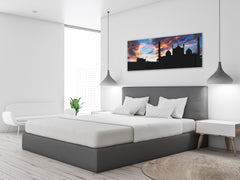 Glass Picture Wall Art – Available in 5 different sizes – Nature Series 01D: Mosques silhouette