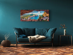 Glass Print Wall Art – Available in 5 different sizes – Nature Series 01A: Astonishing summer view of Sardinia