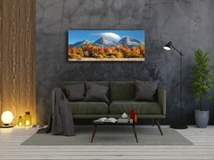 Glass Print Wall Art – Available in 5 different sizes – Nature Series 01A: Autumn view on the Polish mountains