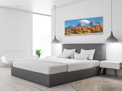 Glass Print Wall Art – Available in 5 different sizes – Nature Series 01A: Autumn view on the Polish mountains