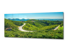 Glass Print Wall Art – Available in 5 different sizes – Nature Series 01A: Prosecco Hills, Unesco World Heritage
