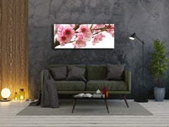 Glasdruck-Wandkunst – Bild auf Glas 125 x 50 cm (≈ 50” x 20”) ; Blume 14