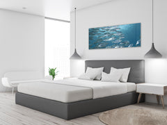 Glass Print Wall Art – Image on Glass 125 x 50 cm (? 50” x 20”) ; Water 7