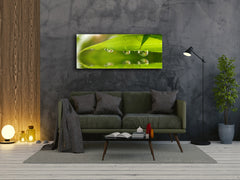Glass Print Wall Art – Image on Glass 125 x 50 cm (? 50” x 20”) ; Leaf 4