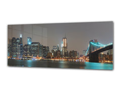 Glass Print Wall Art – Image on Glass 125 x 50 cm (? 50” x 20”) ; City 36