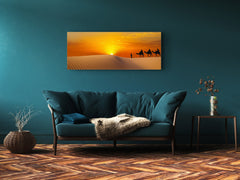 Glass Print Wall Art – Image on Glass 125 x 50 cm (? 50” x 20”) ; Desert