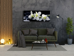 Glass Print Wall Art – Image on Glass 125 x 50 cm (? 50” x 20”) ; Flower 22