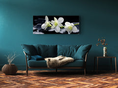 Glass Print Wall Art – Image on Glass 125 x 50 cm (? 50” x 20”) ; Flower 22