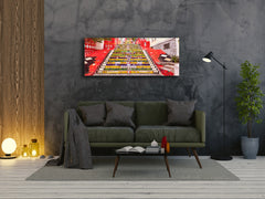 Impresión en vidrio de alta calidad. Disponible en 5 tamaños diferentes. Serie Ciudades 04: Escaleras en Río de Janeiro.