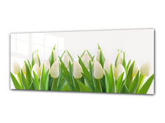 Glass Print Wall Art – Image on Glass 125 x 50 cm (? 50” x 20”) ; Tulip