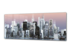 Glass Print Wall Art – Image on Glass 125 x 50 cm (? 50” x 20”) ; City 25