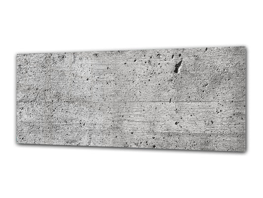 Glasdruck-Wandkunst – Bild auf Glas 125 x 50 cm (≈ 50” x 20”) ; Beton