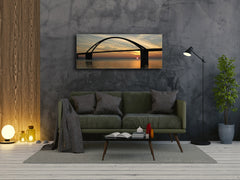 Glass Print Wall Art – Image on Glass 125 x 50 cm (? 50” x 20”) ; Bridge 22