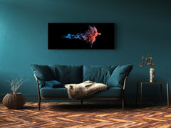 Wall Art Glass Print Picture – Available in 5 different sizes – Animals Series 02: Colorful parrot