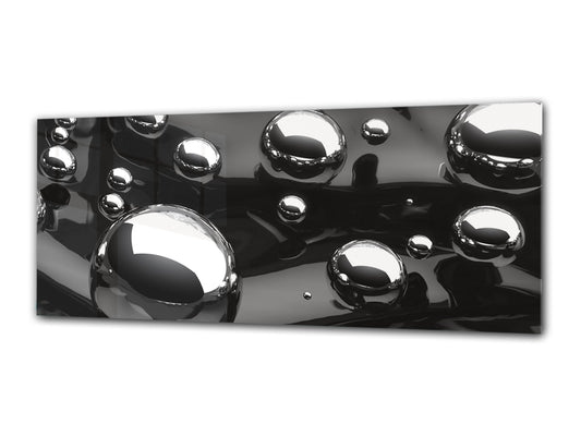 Arte mural con impresión en vidrio: imagen sobre vidrio de 125 x 50 cm (≈ 50” x 20”); Diseño 11