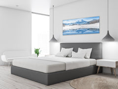 Modern Glass Picture – Available in 5 different sizes – Nature Series 01C: White winter wonderland
