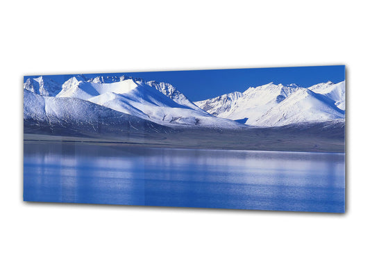 Glass Print Wall Art – Image on Glass 125 x 50 cm (? 50” x 20”) ; Mountains 18