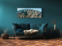 Glass Print Wall Art – Image on Glass 125 x 50 cm (? 50” x 20”) ; City 18